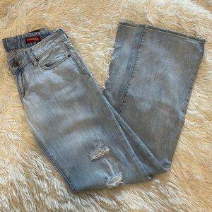 Express Light Blue Distressed Jeans